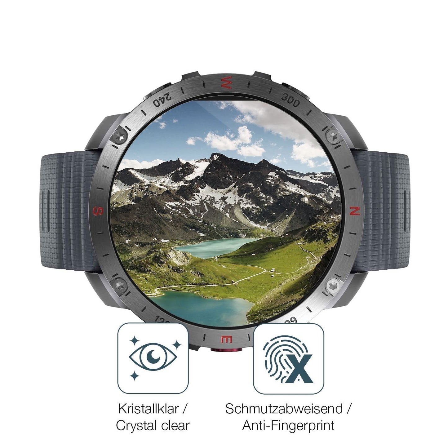 2x 9H Schutzfolie für Polar Grit X2 Panzerfolie (5)
