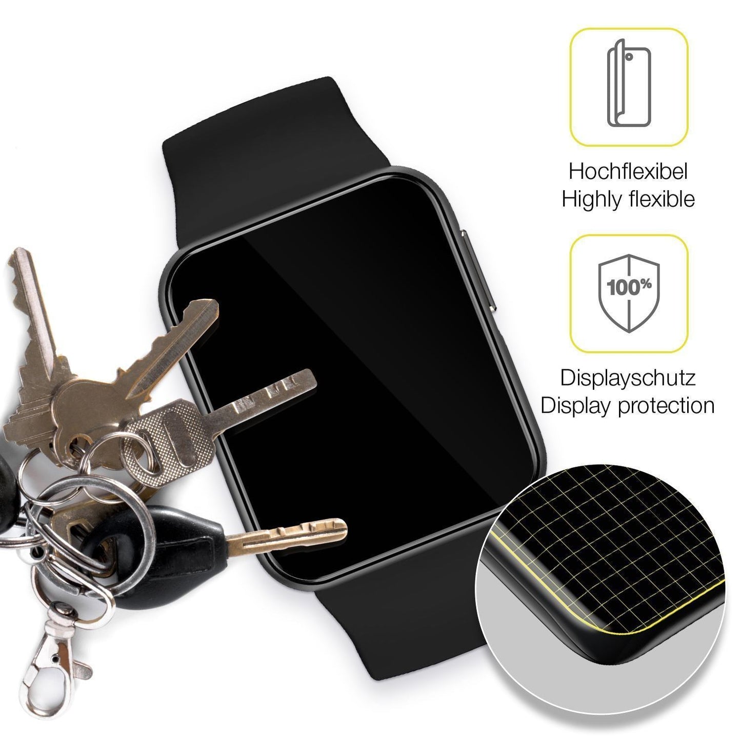 2x 3D Full Cover Schutzfolie für GRV FC1 Smartwatc (3)
