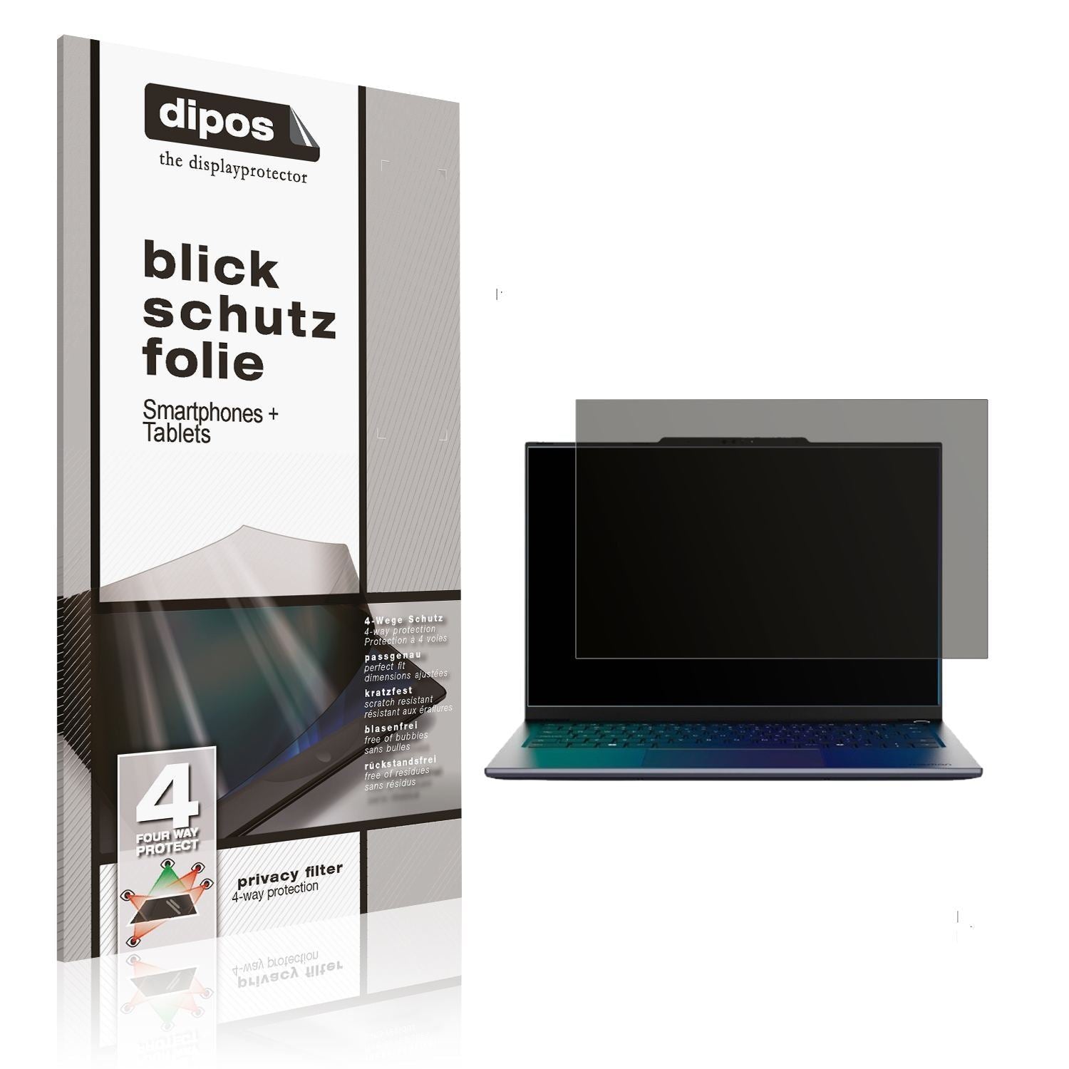 Blickschutzfolie für Medion Signium 14 S1 matt Sch (1)