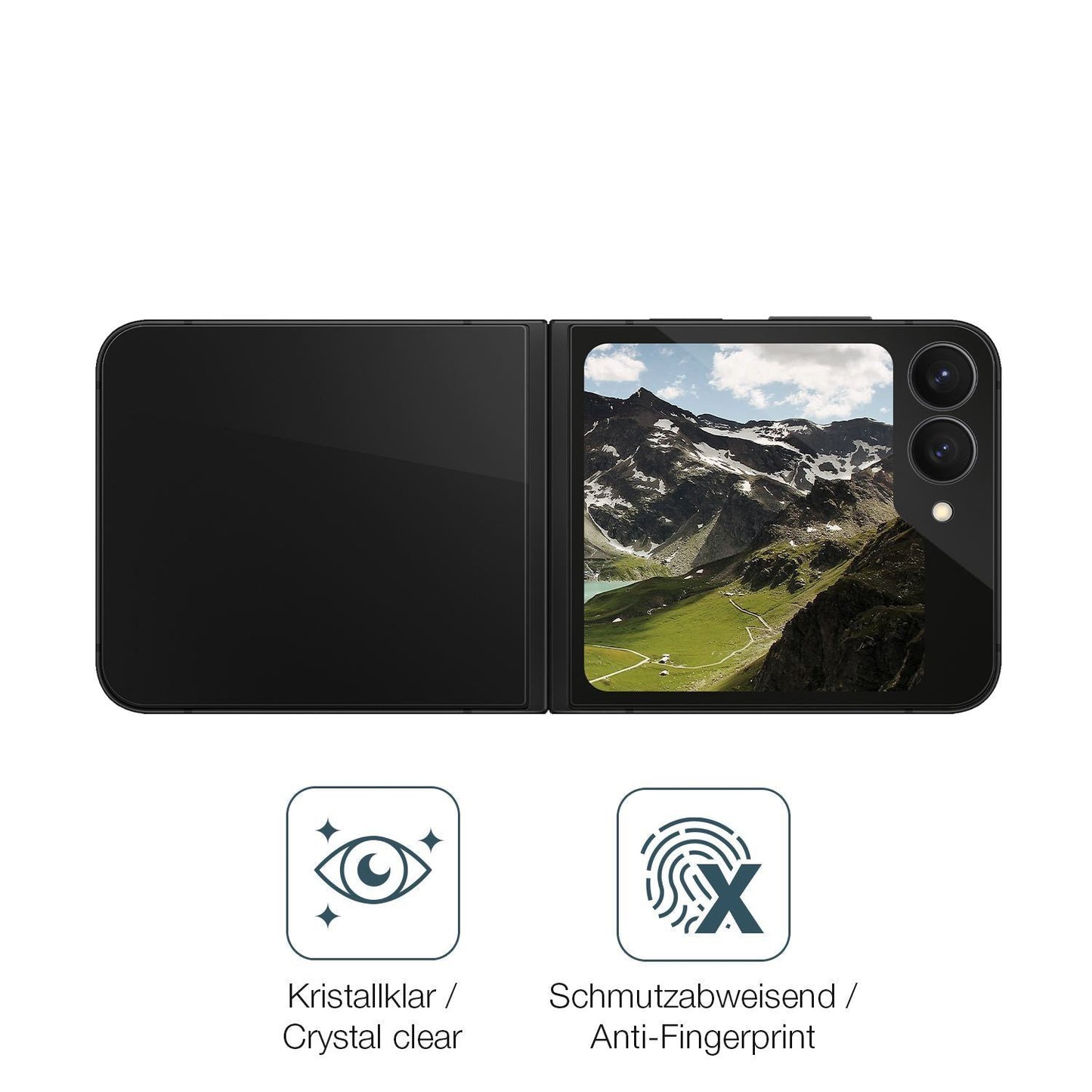 4x Schutzfolie klar für Samsung Galaxy Z Flip7 FE  (5)