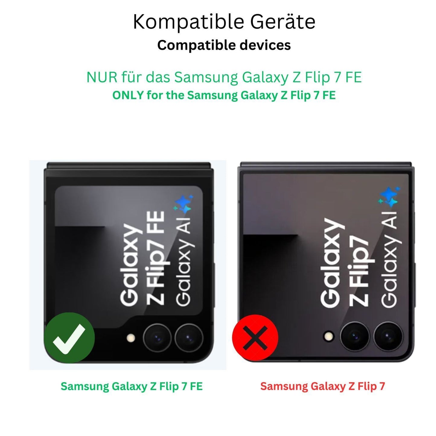 2x 9H Schutzfolie matt für Samsung Galaxy Z Flip7  (2)
