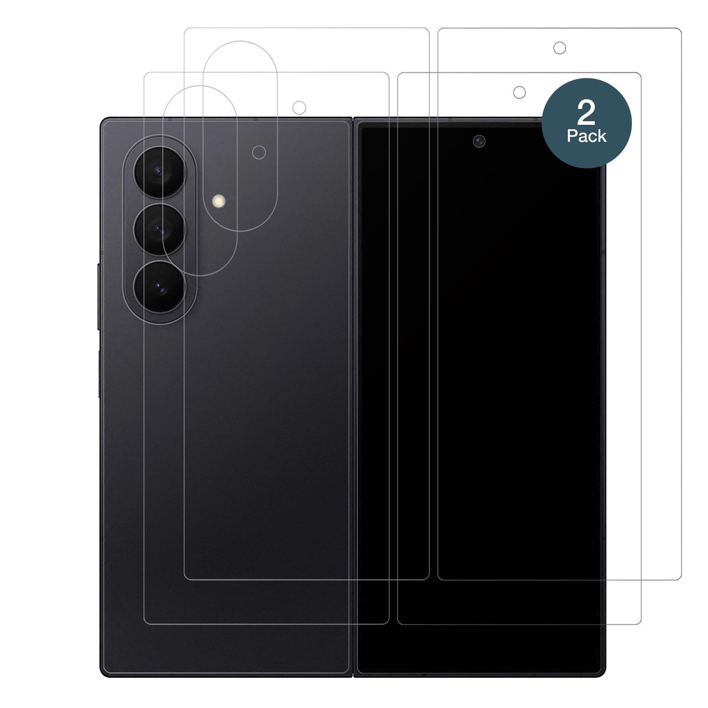 2x 9H Schutzfolie matt für Samsung Galaxy Z Fold7  (2)