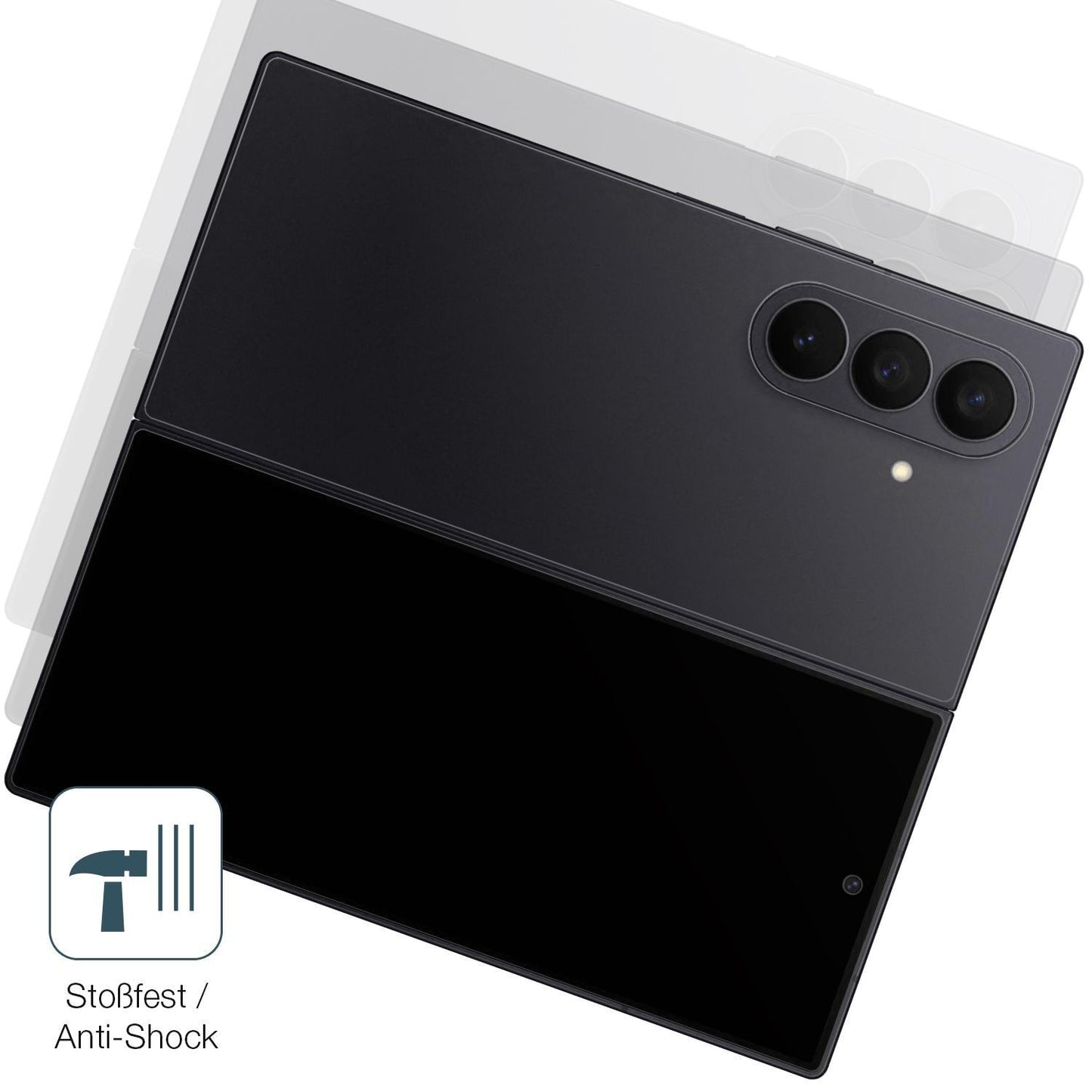 2x 9H Schutzfolie matt für Samsung Galaxy Z Fold7  (4)