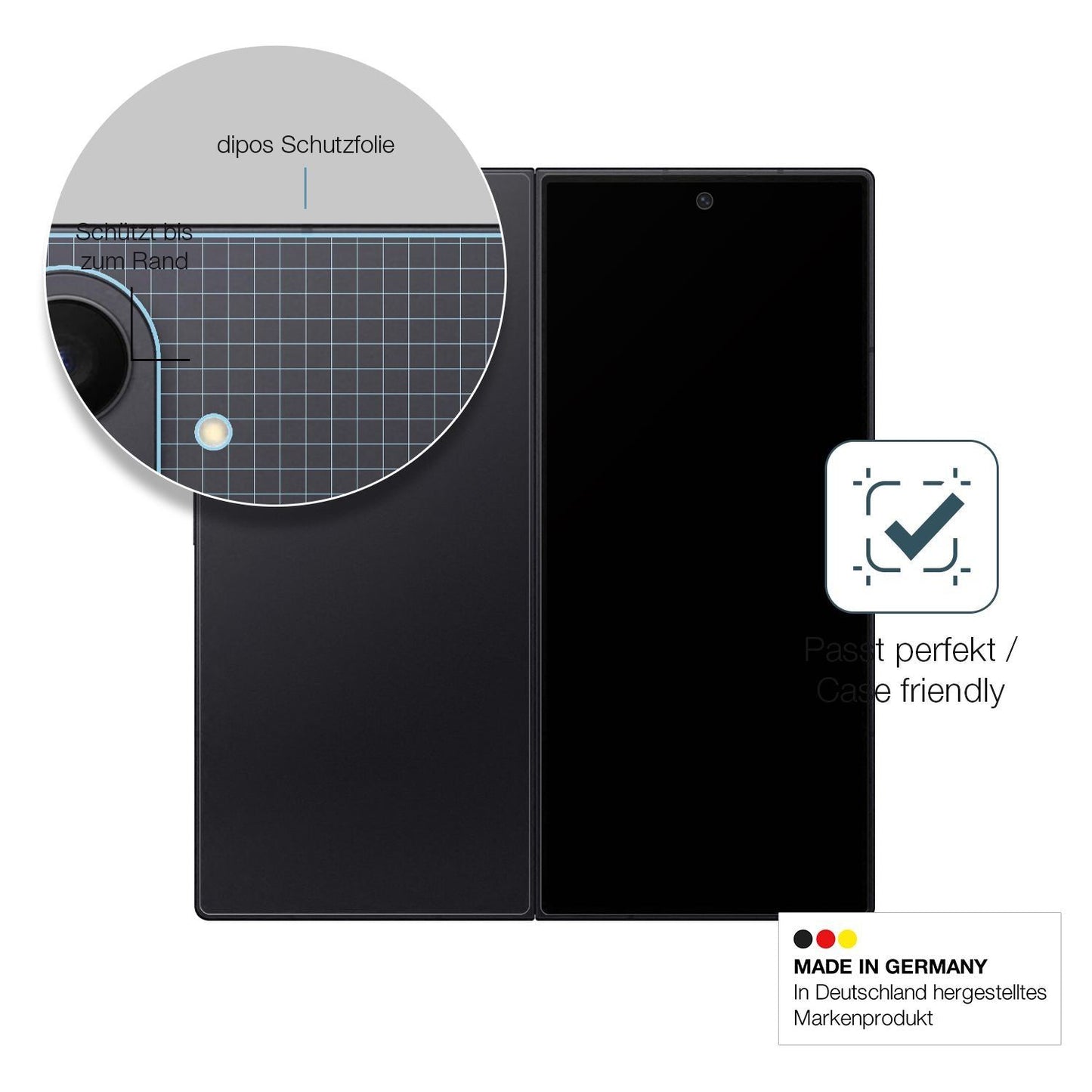 2x 9H Schutzfolie matt für Samsung Galaxy Z Fold7  (6)