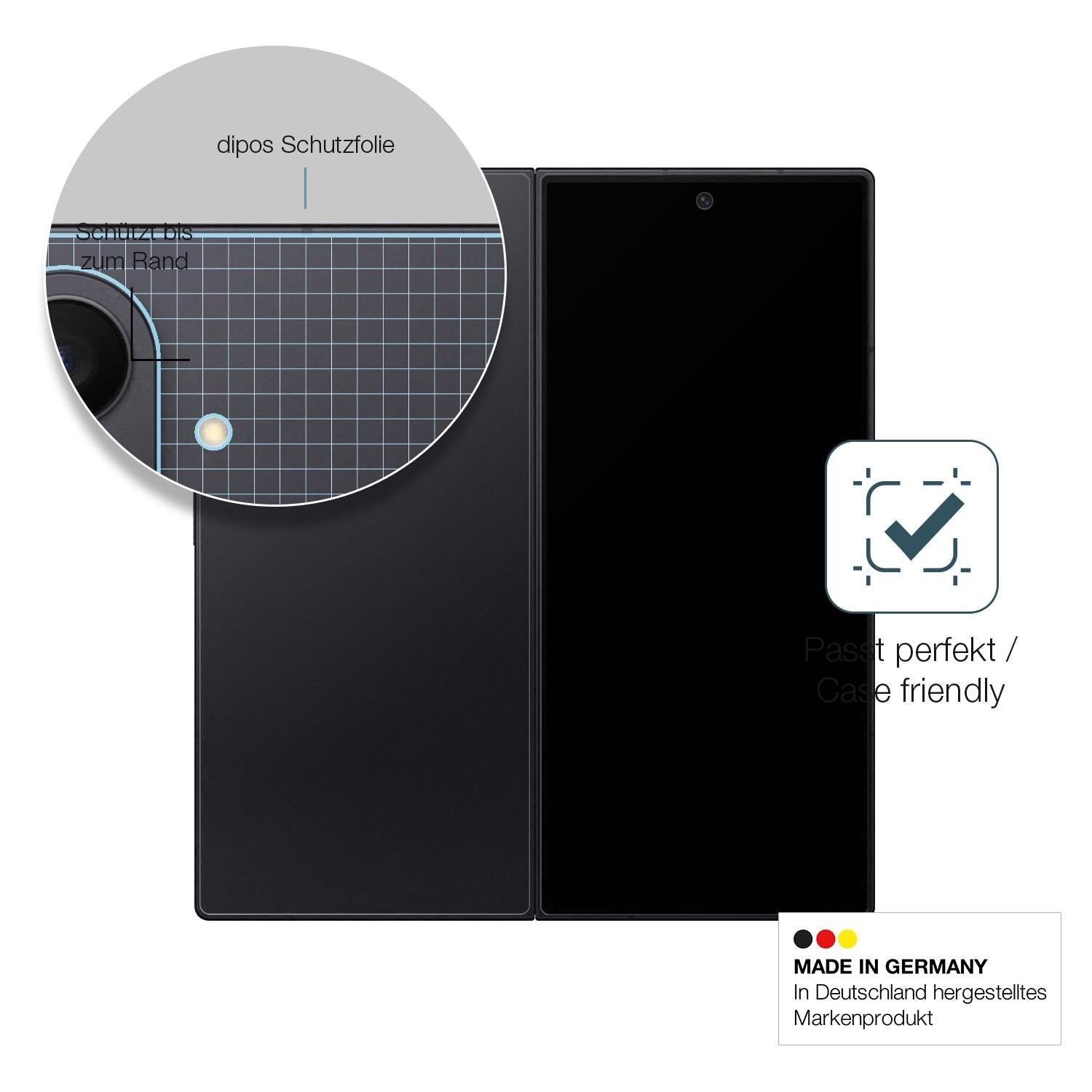 2x 9H Schutzfolie matt für Samsung Galaxy Z Fold7  (6)