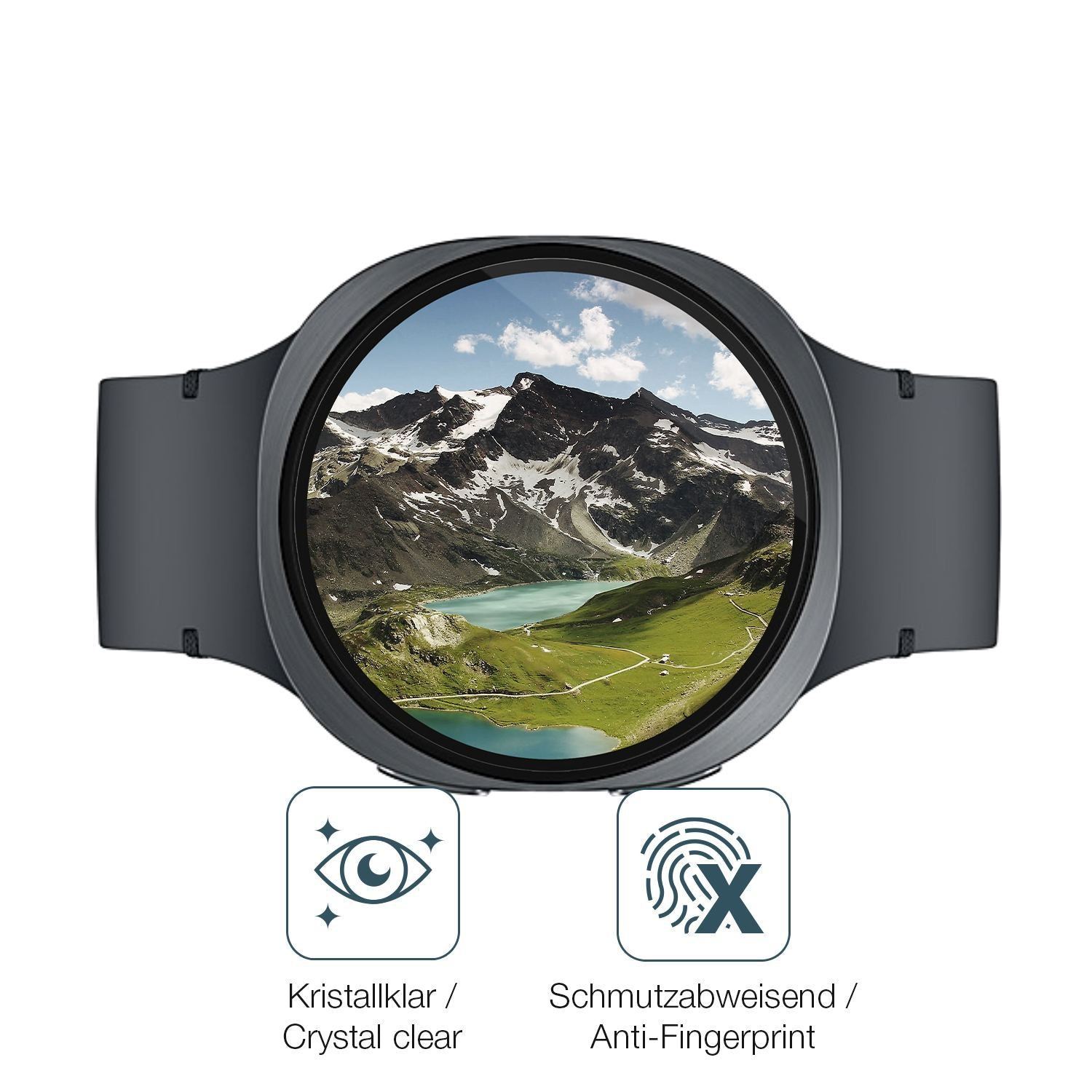 2x 9H Schutzfolie für Samsung Galaxy Watch8 44mm P (5)