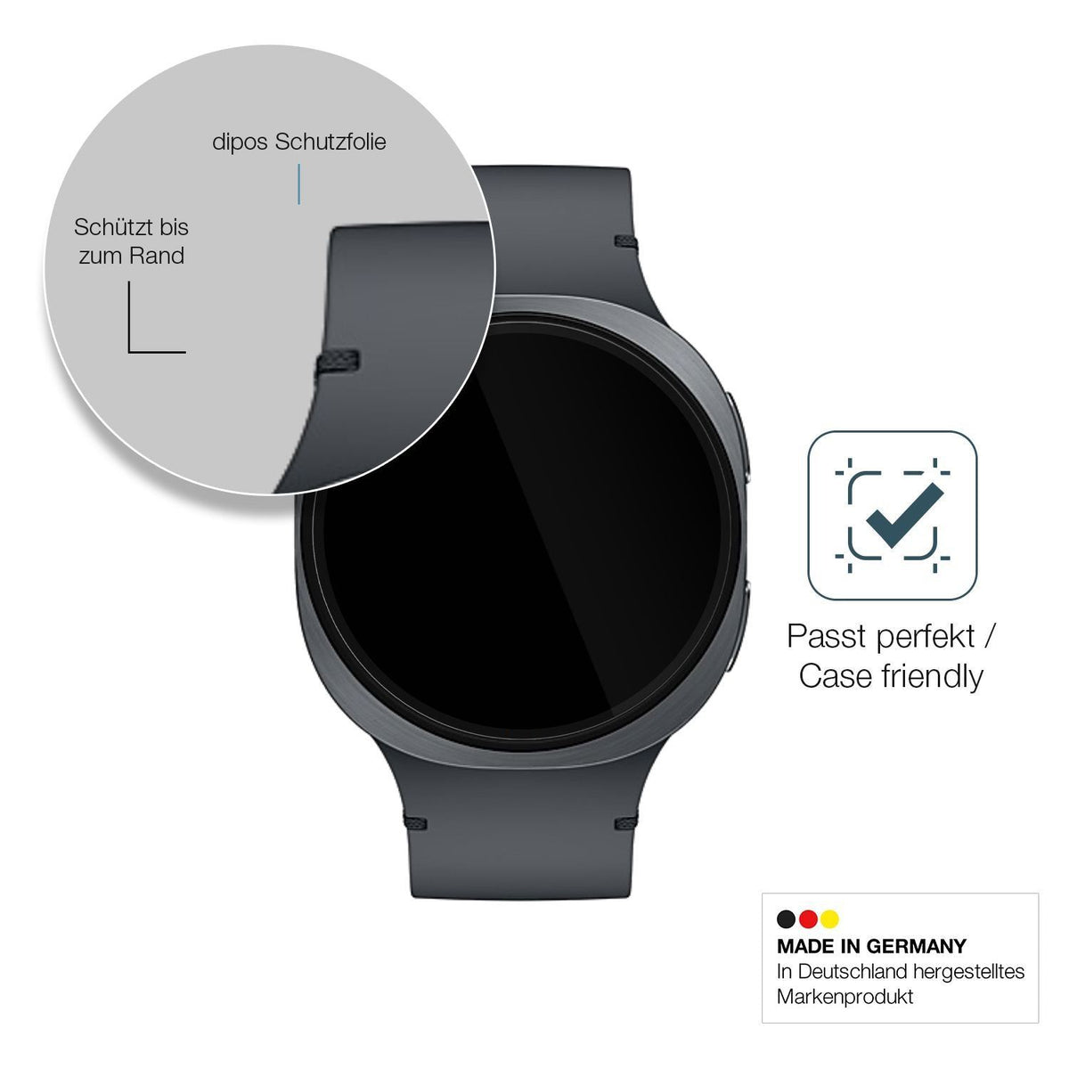 2x 9H Schutzfolie für Samsung Galaxy Watch8 44mm P (6)