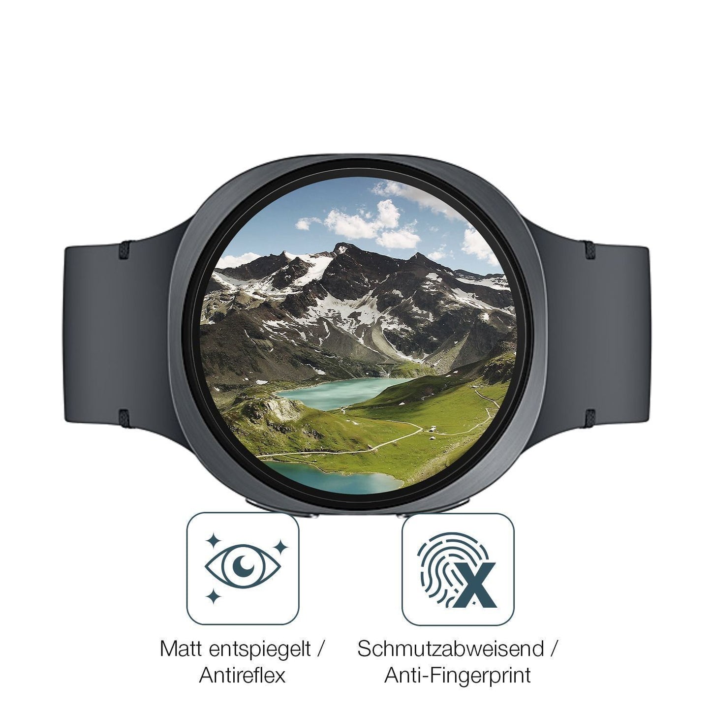 2x 9H Schutzfolie matt für Samsung Galaxy Watch8 4 (5)