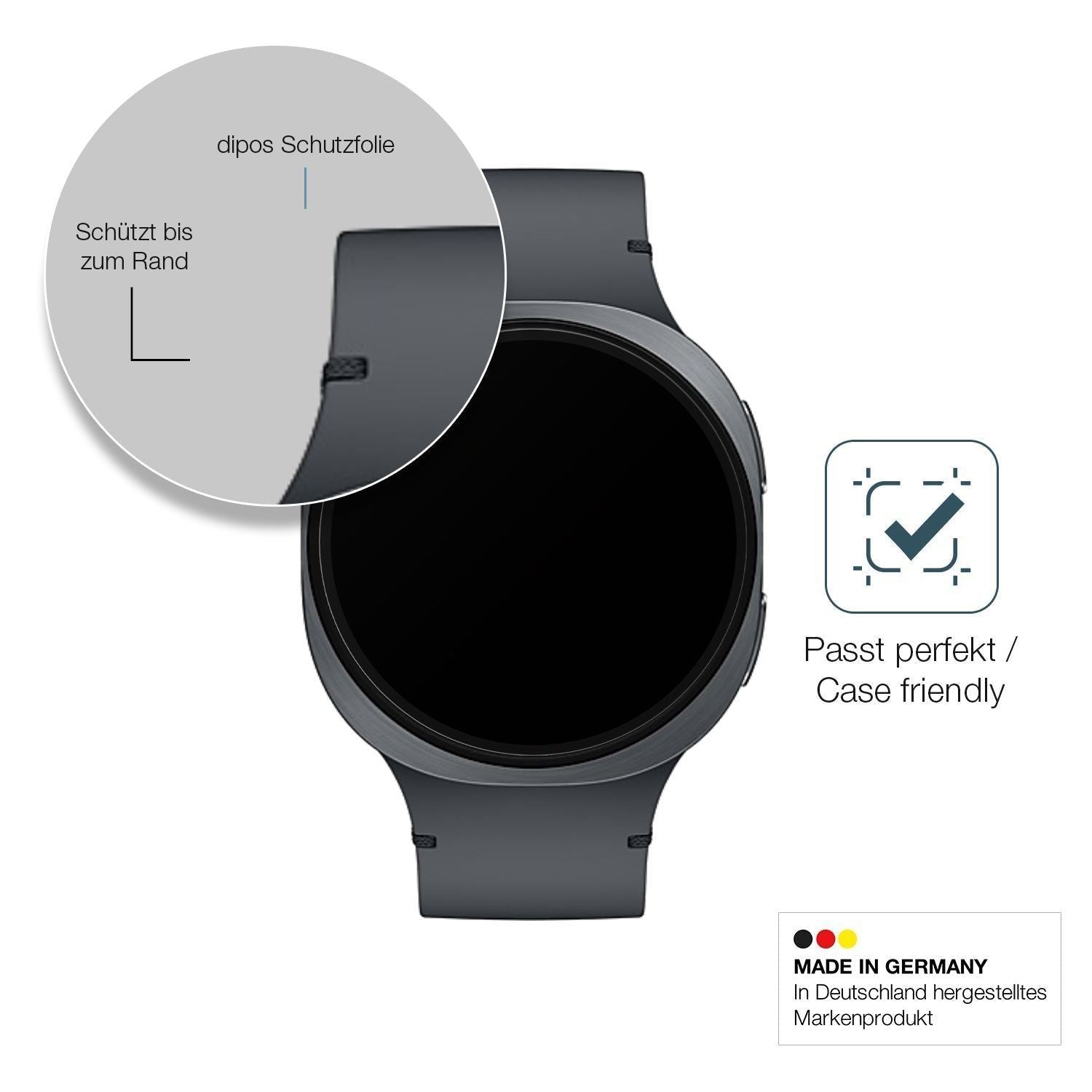 2x 9H Schutzfolie matt für Samsung Galaxy Watch8 4 (6)