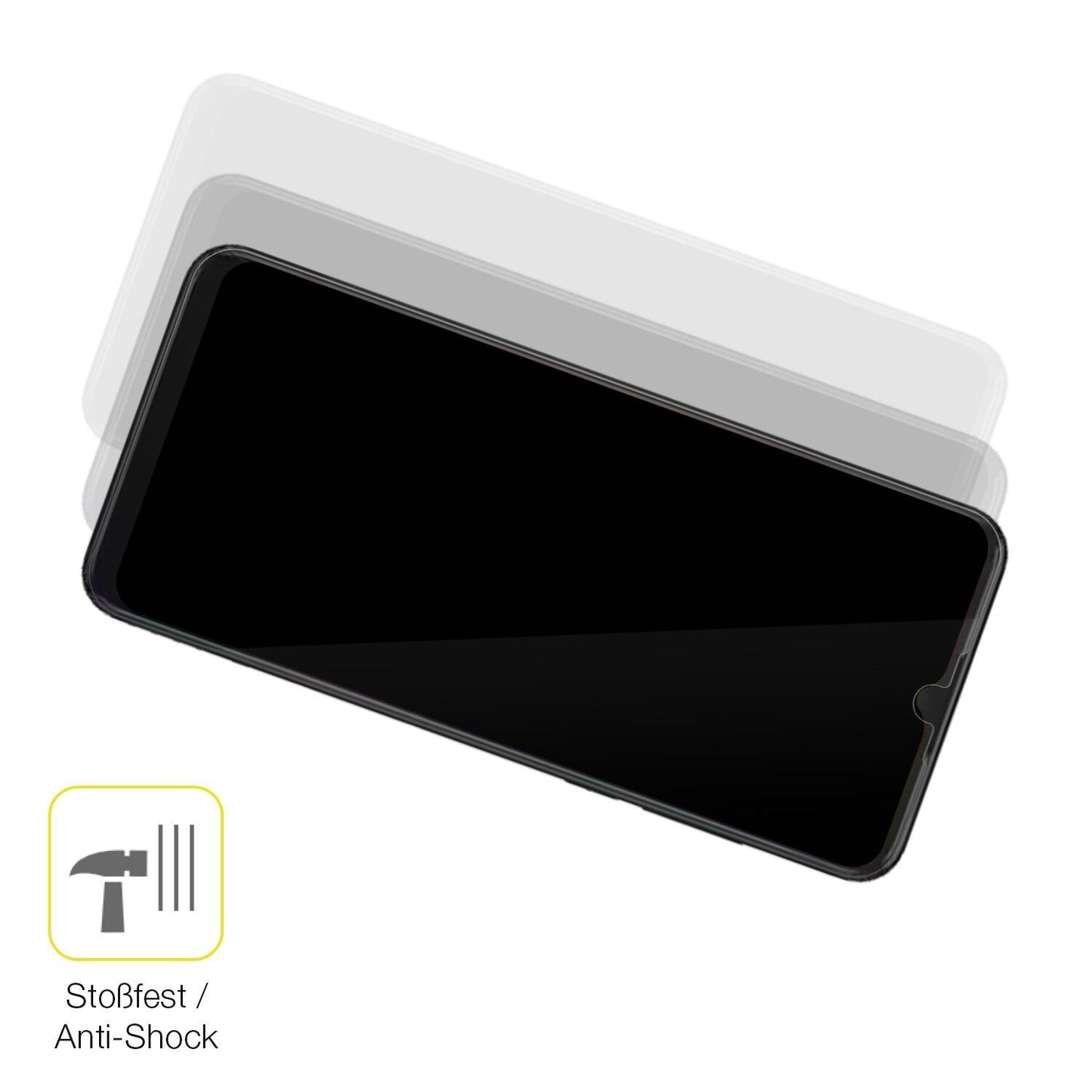 2x 3D Full Cover Schutzfolie für SHARP Aquos V6 Pl (4)