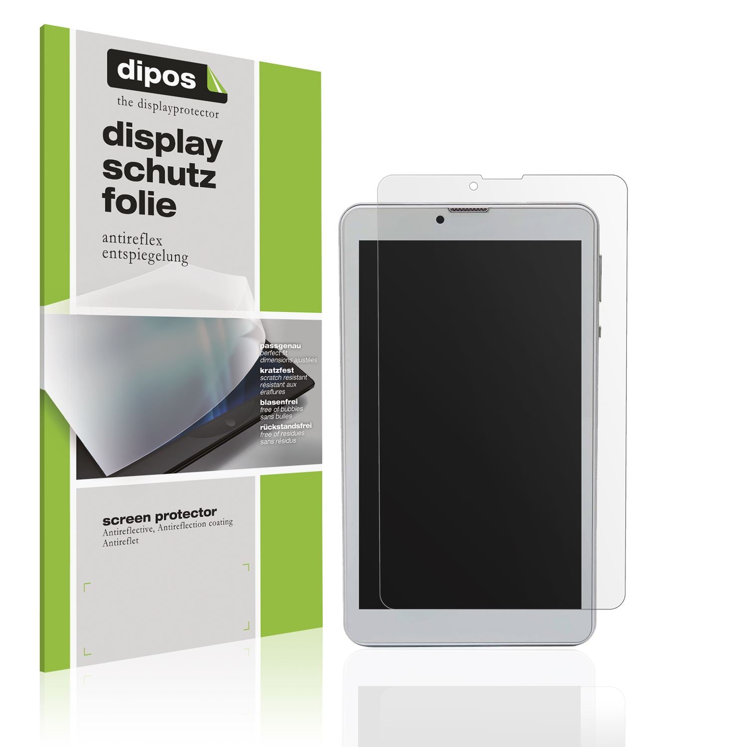 2x Schutzfolie matt für Garsent 7 Zoll Tablet Disp (1)