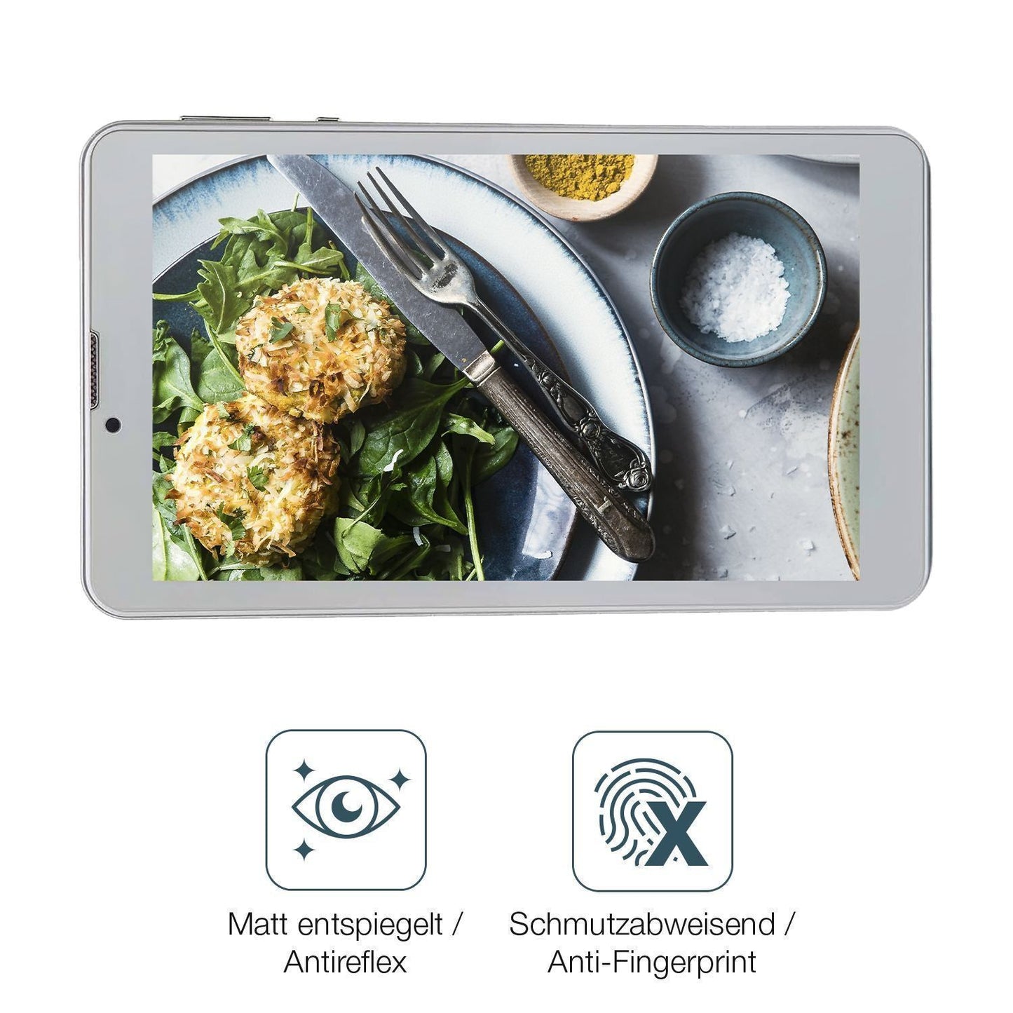 2x Schutzfolie matt für Garsent 7 Zoll Tablet Disp (4)