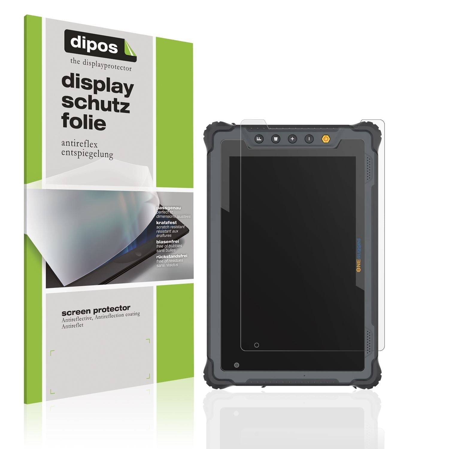 2x Schutzfolie matt für ONERugged Tablet M80J Disp (1)