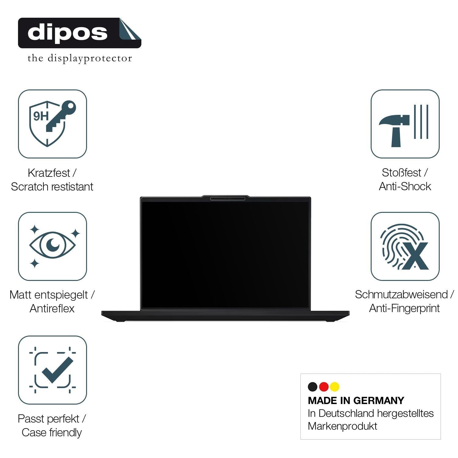2x 9H Schutzfolie matt für Lenovo ThinkPad E16 Gen (7)