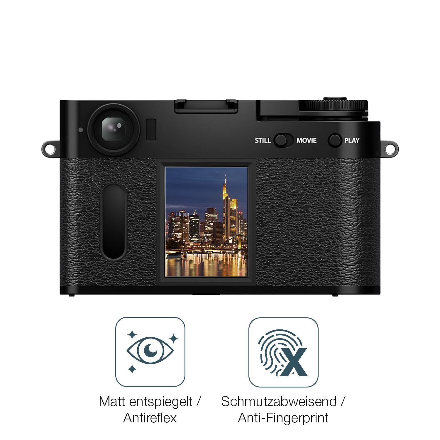 2x 9H Schutzfolie matt für Fujifilm X-HF1 Panzerfo (5)