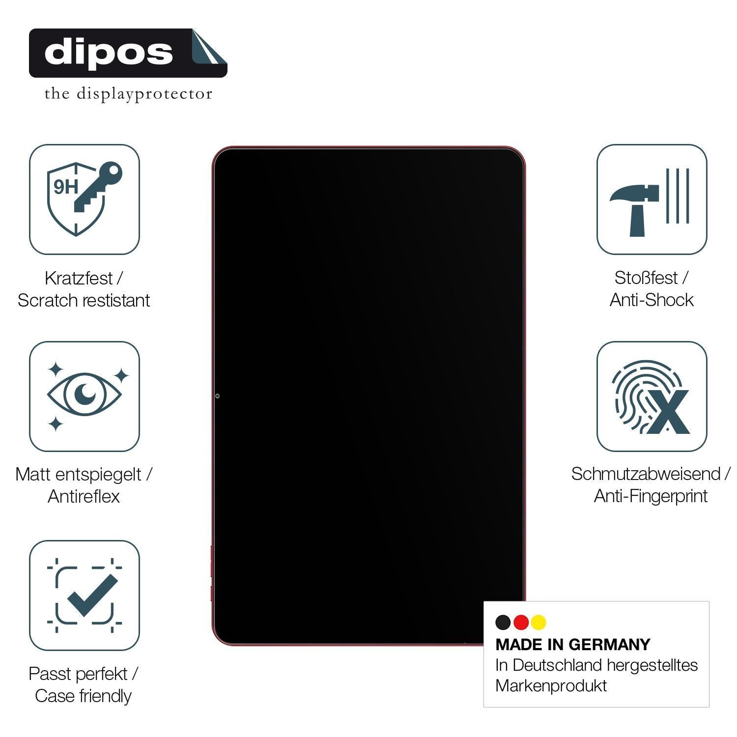 2x 9H Schutzfolie matt für Teclast Tablet T60Ai Pa (7)