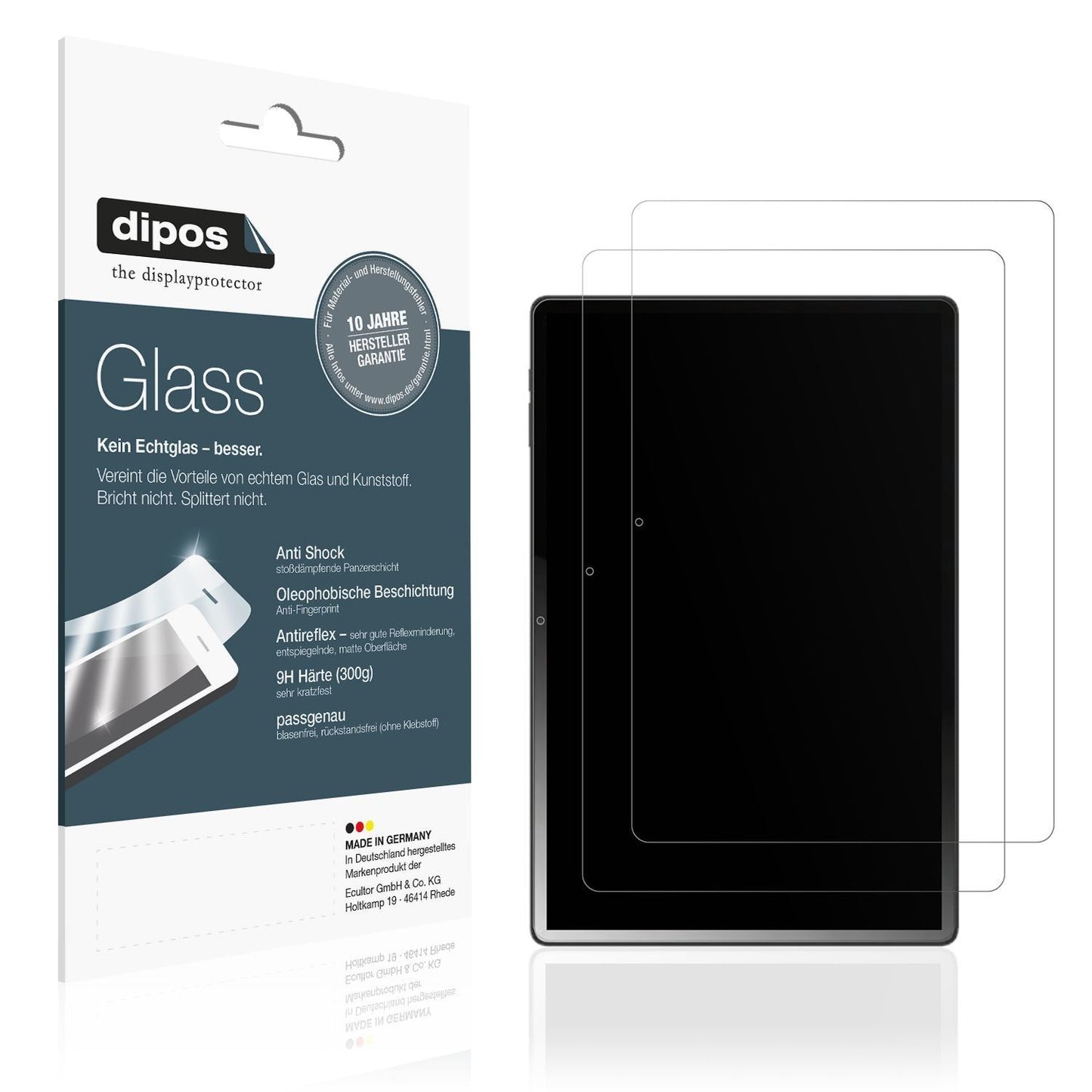 2x 9H Schutzfolie matt für Logicom Tab XXL 14 Panz (1)