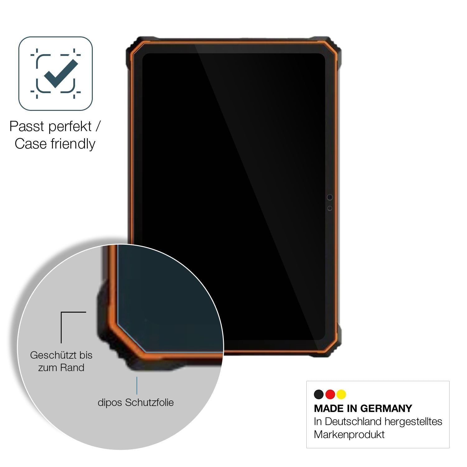 2x 9H Schutzfolie für Blackview Active 10 Pro Panz (6)