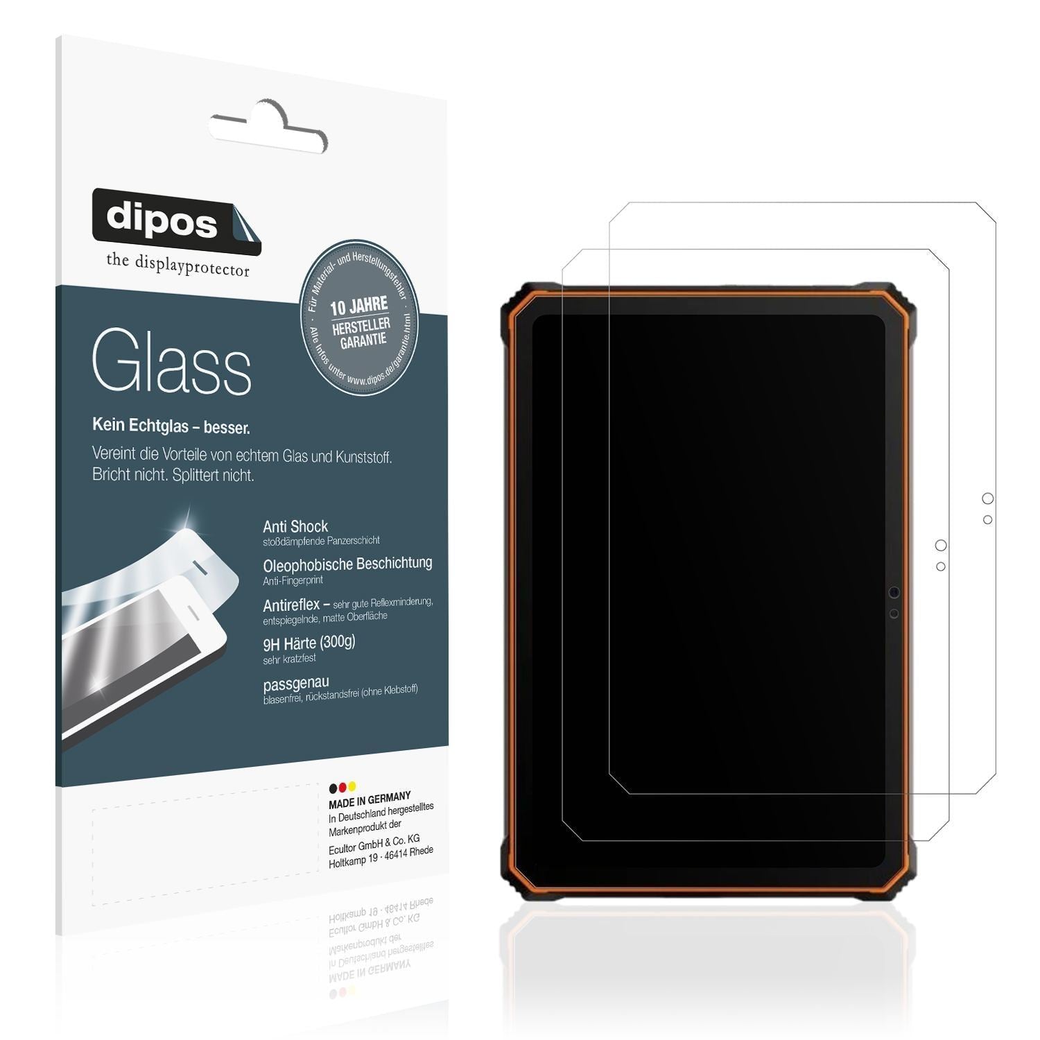 2x 9H Schutzfolie matt für Blackview Active 10 Pro (1)