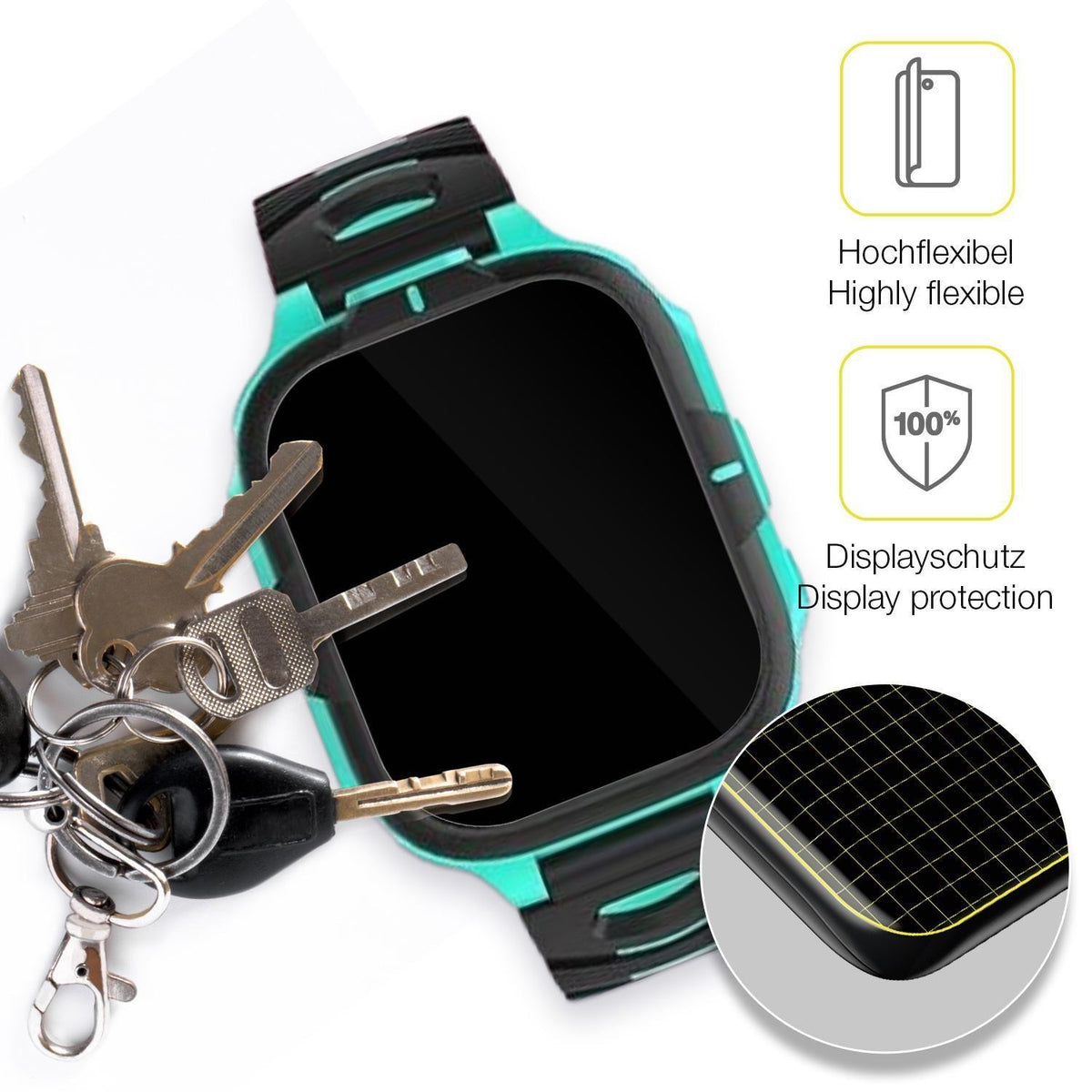 2x 3D Full Cover Schutzfolie für Elejafe Smartwatc (3)