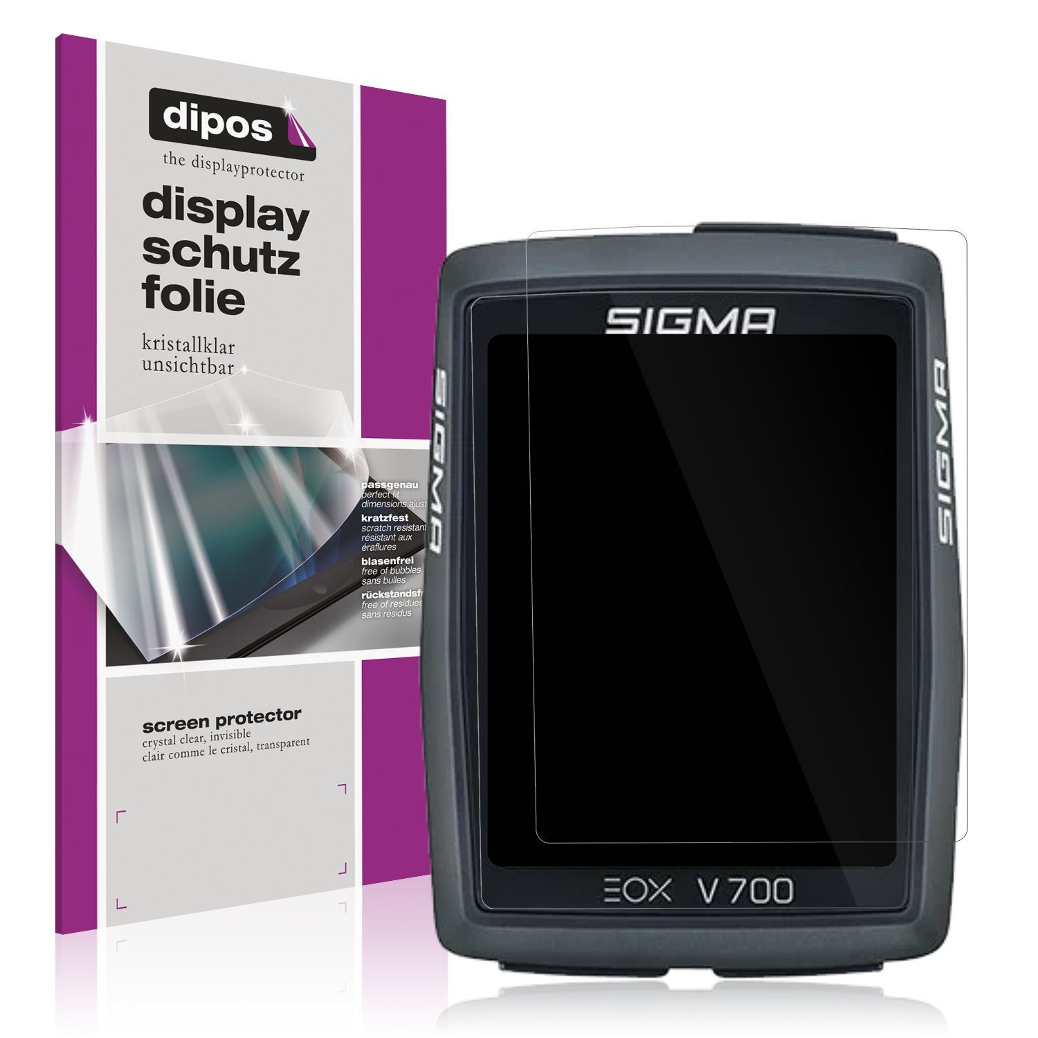 4x Schutzfolie klar für SIgma Eox View 700 Display (1)