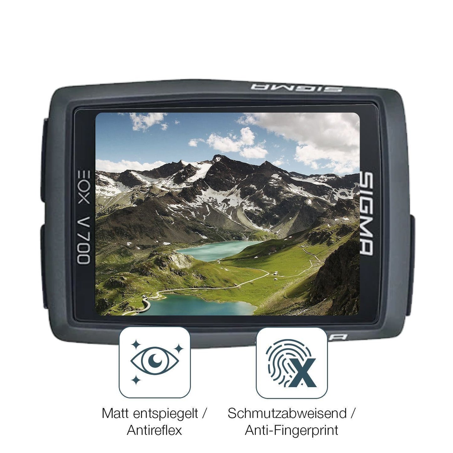 4x Schutzfolie matt für SIgma Eox View 700 Display (4)