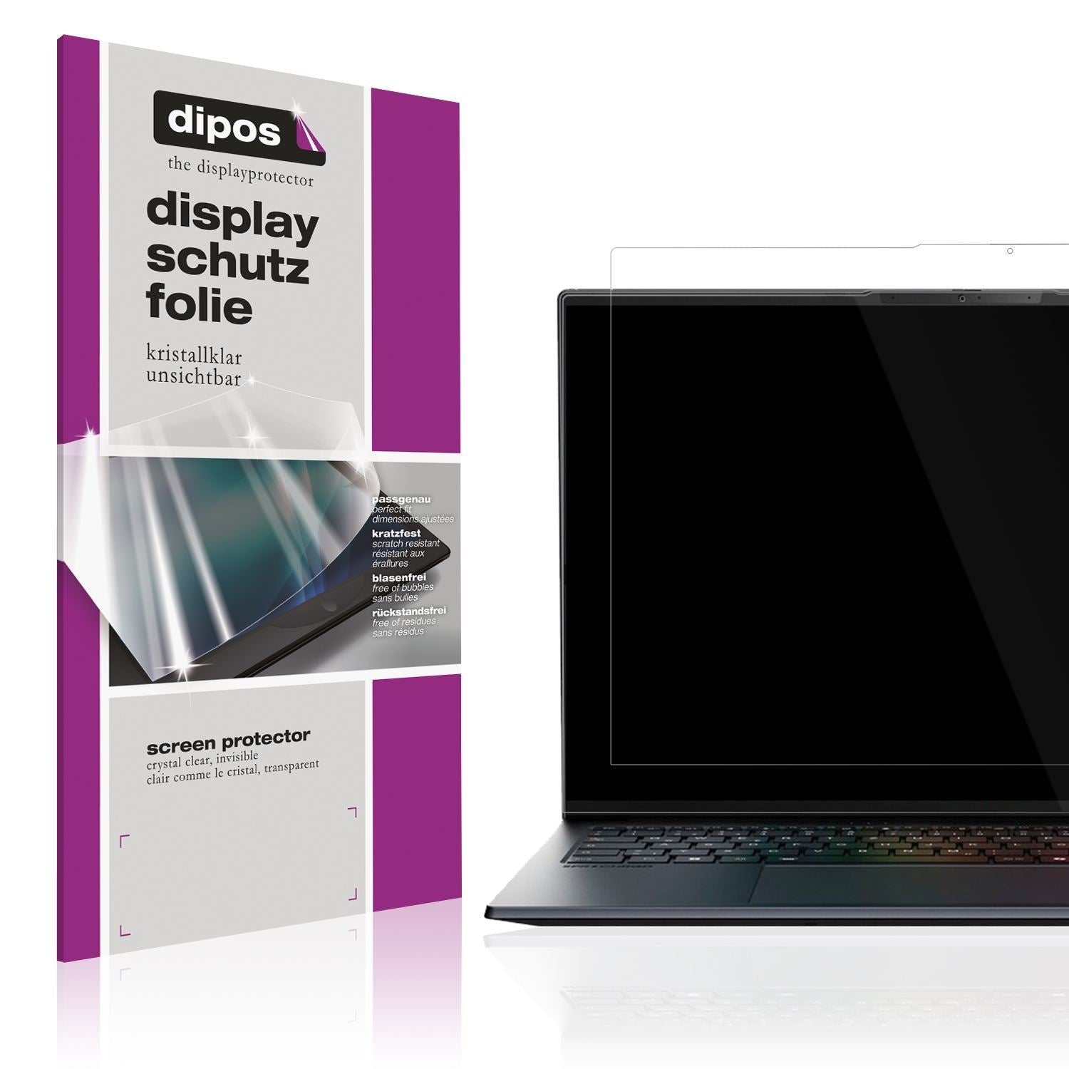 2x Schutzfolie klar für Medion SPRCHRGD 16 S1 OLED (1)