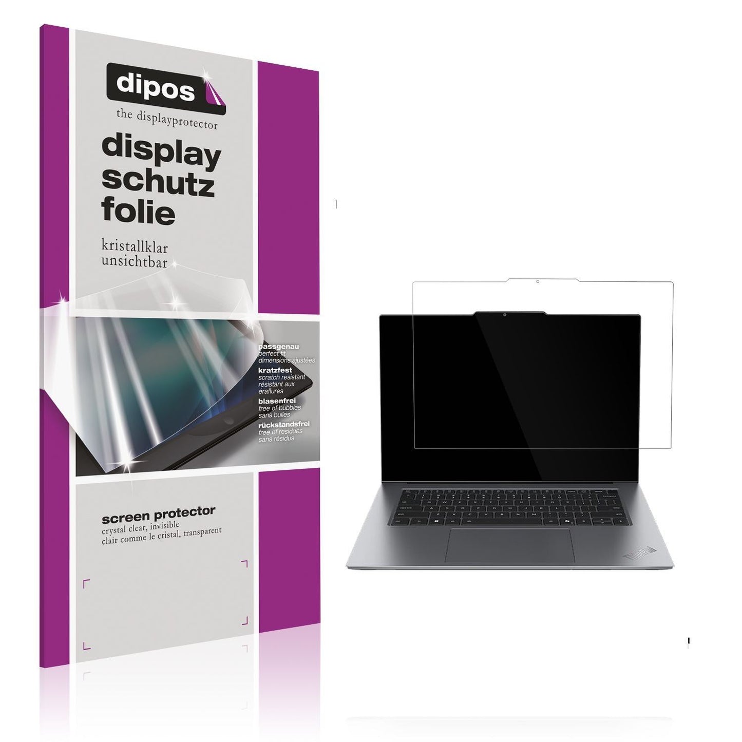 2x Schutzfolie klar für Lenovo ThinkPad X9 15 G1 D (1)