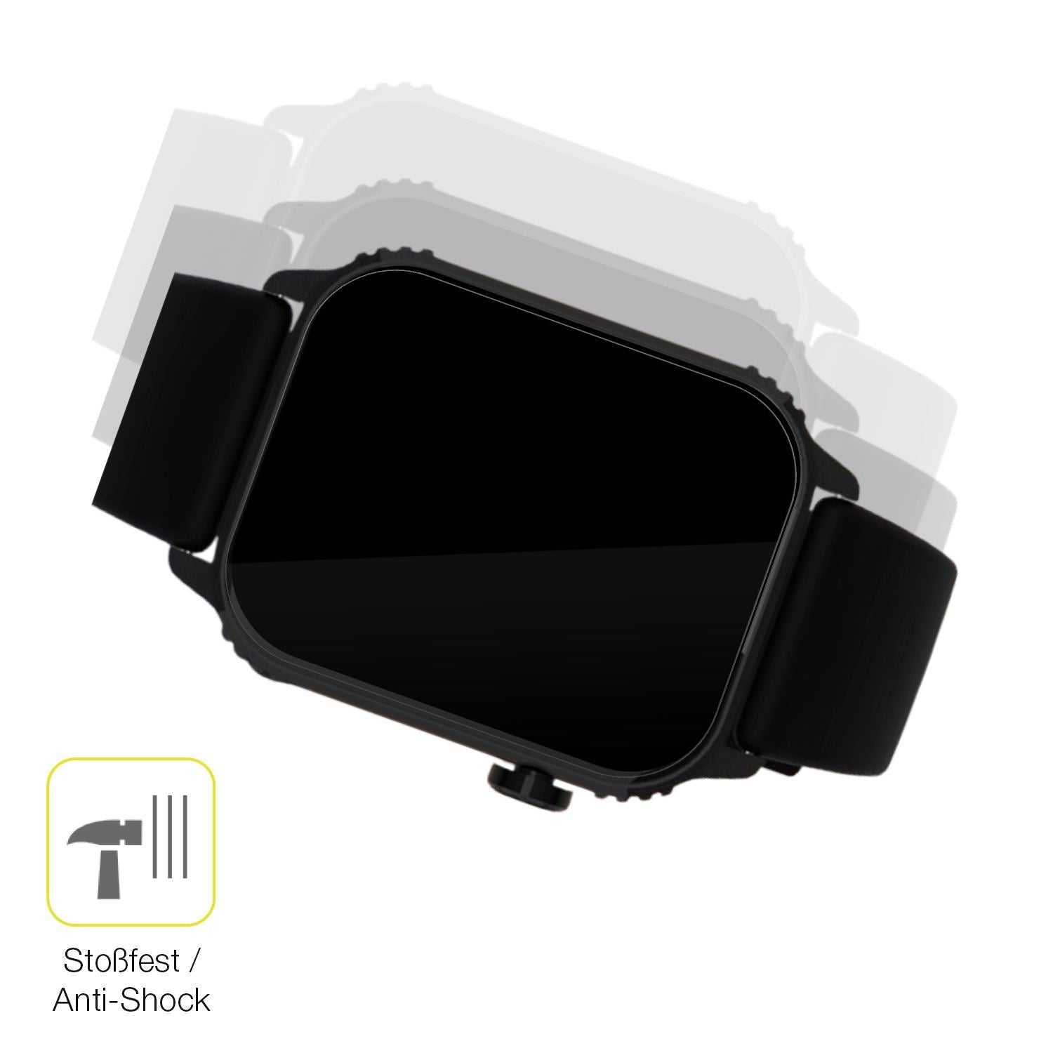 2x 3D Full Cover Schutzfolie für Trausi TG08 1.83  (4)