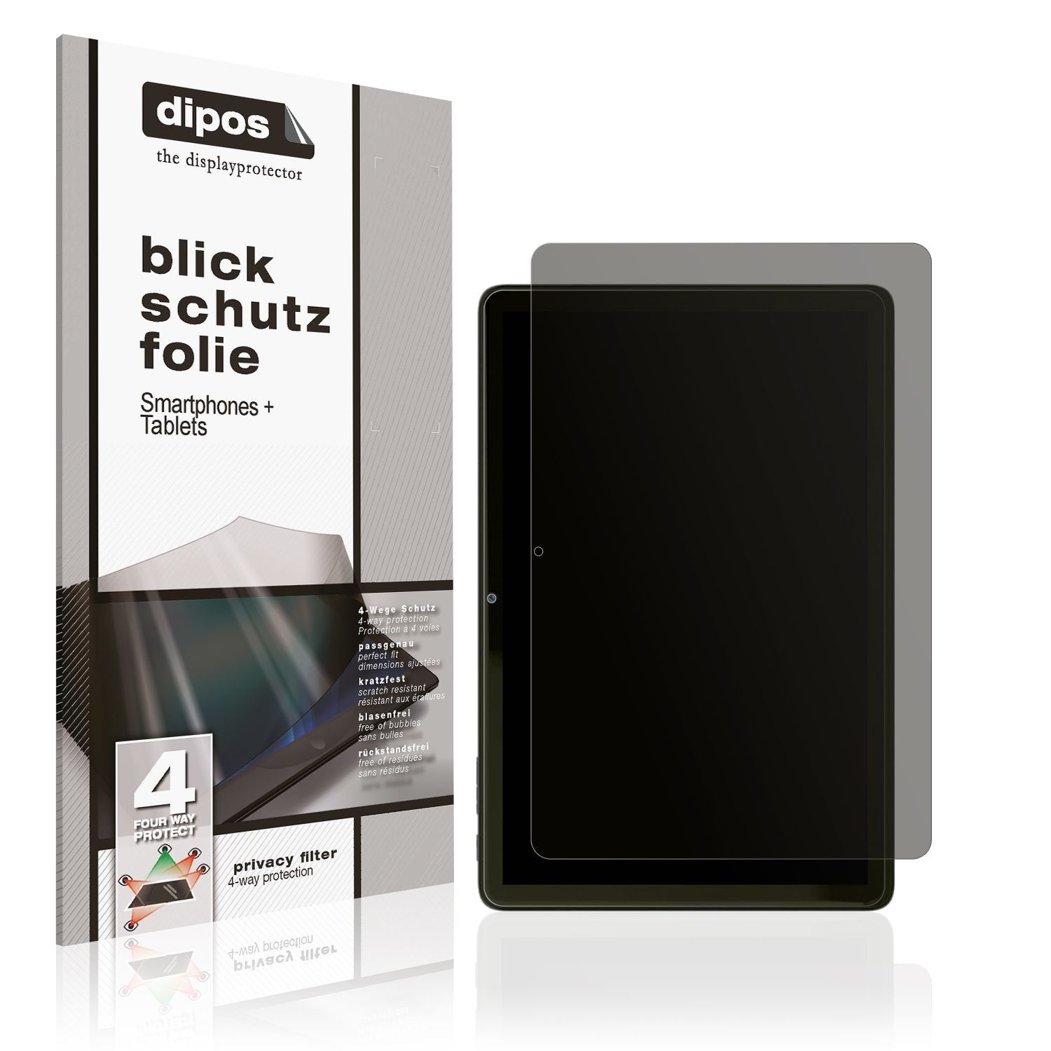 Blickschutzfolie für Vale Tablet V10A matt Schutzf (1)