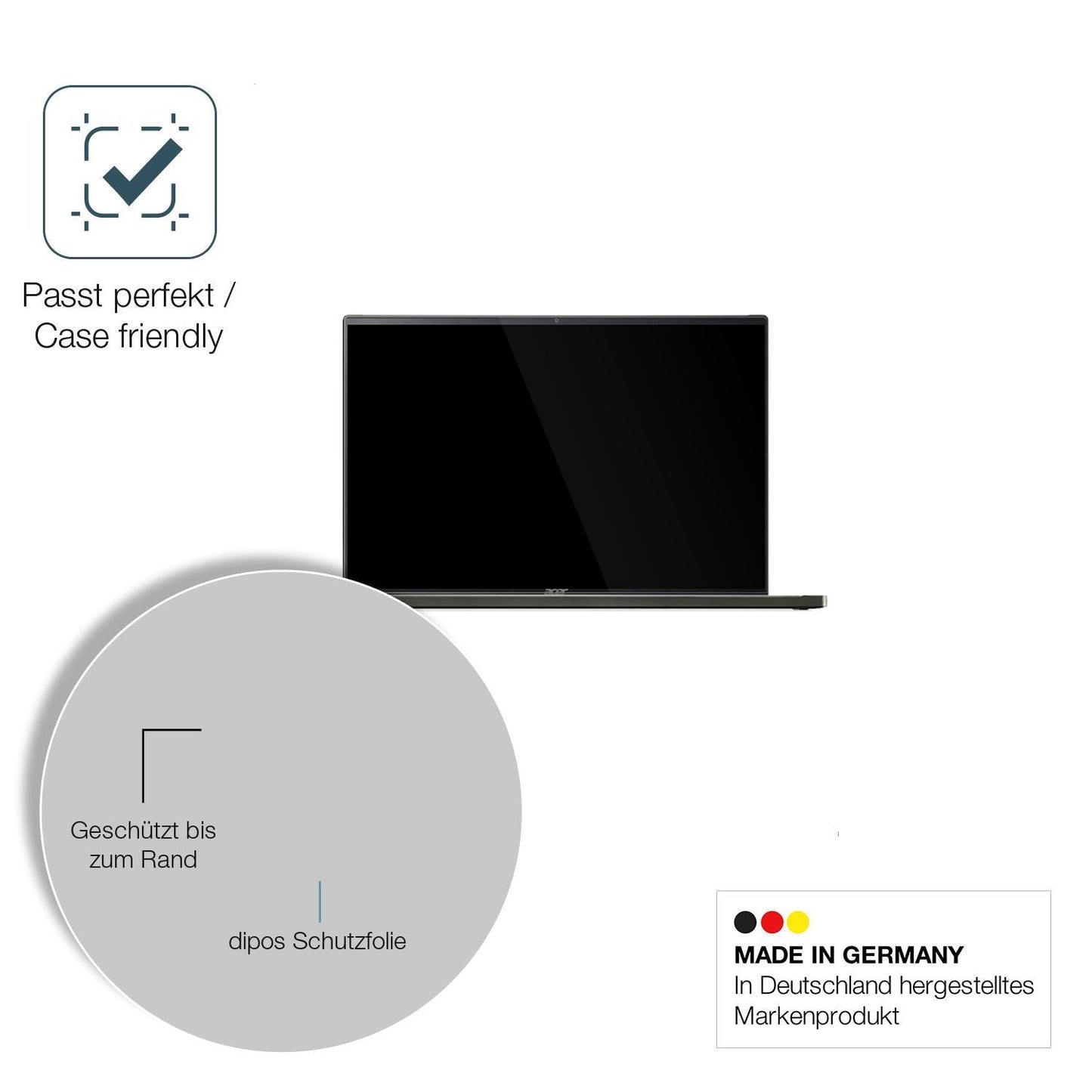 2x 9H Schutzfolie für Acer Swift Edge 16 SFE16-42  (6)