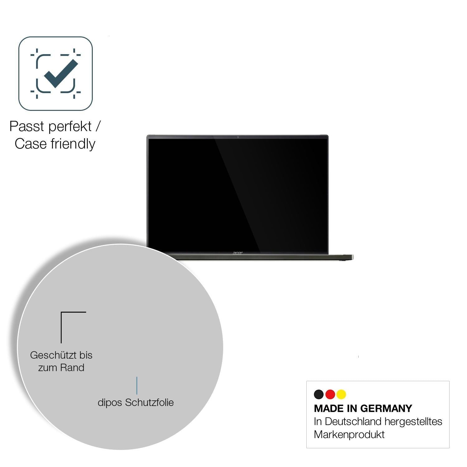2x 9H Schutzfolie für Acer Swift Edge 16 SFE16-42  (6)