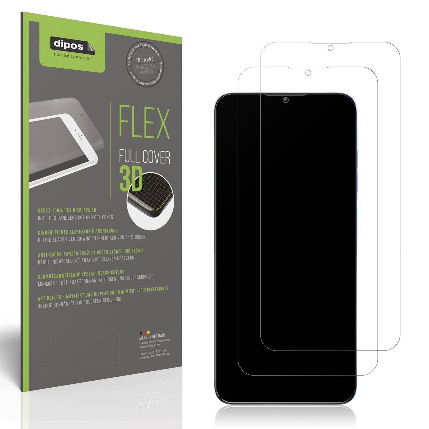 2x Full Cover Schutzfolie matt für Oukitel C1 Pro (1)