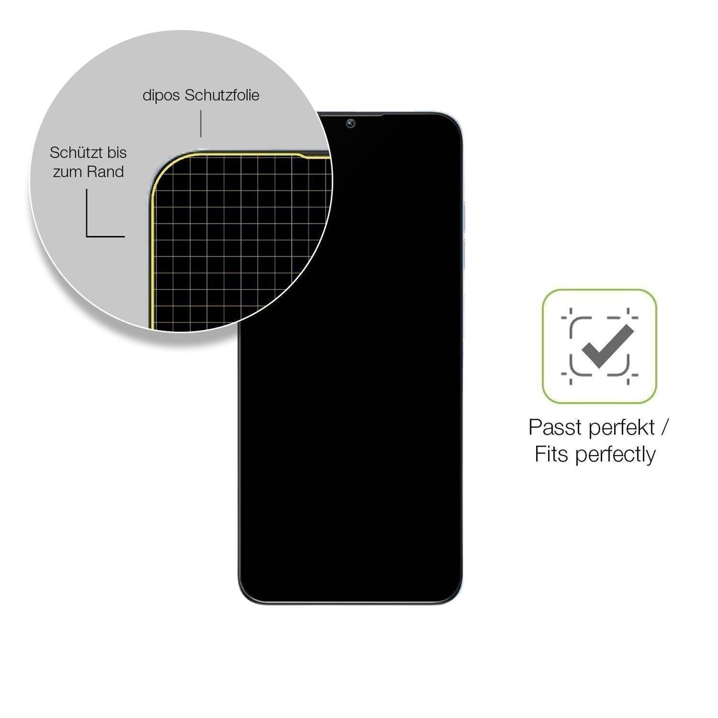 2x Full Cover Schutzfolie matt für Oukitel C1 Pro (6)
