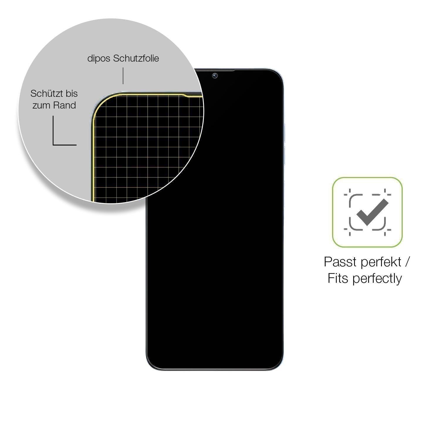 2x Full Cover Schutzfolie matt für Oukitel C1 Pro (6)