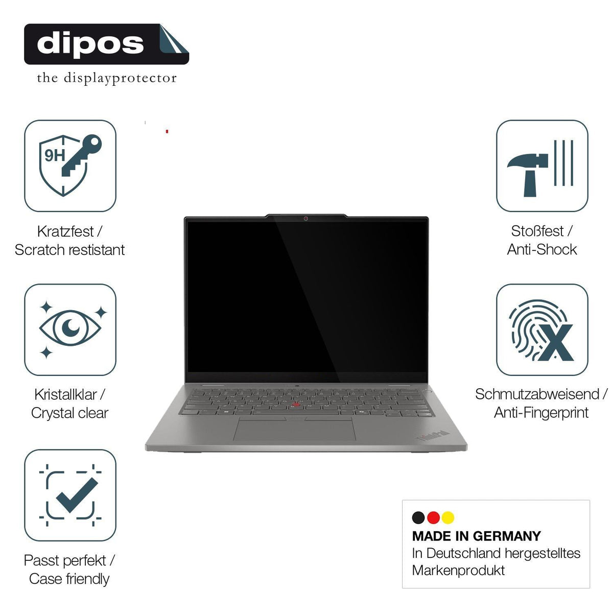 2x 9H Schutzfolie für Lenovo ThinkPad L13 Gen 6 Pa (7)