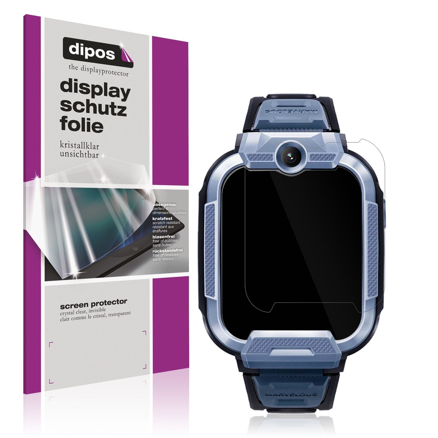 6x Schutzfolie klar für Mibro Z5 1.69 Zoll Display (1)