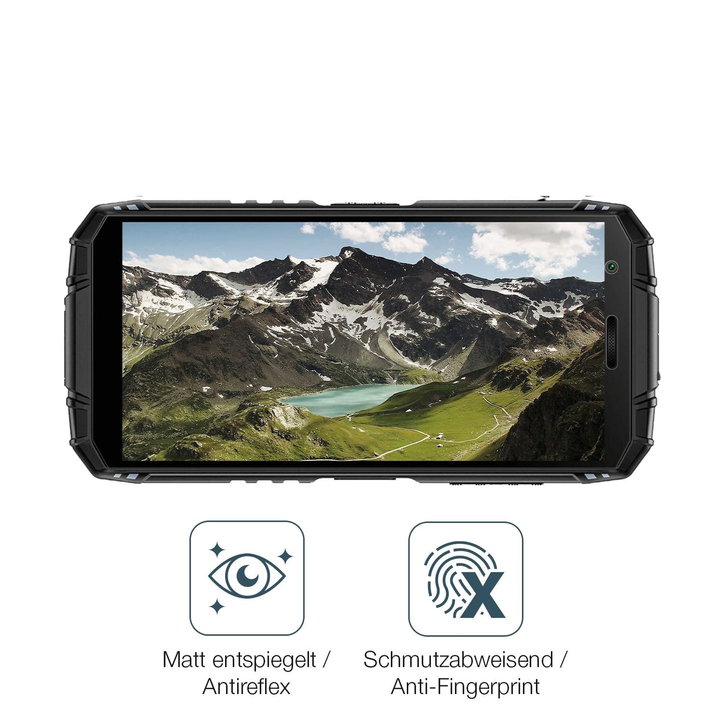 2x 9H Schutzfolie matt für Doogee Fire 3 Outdoor P (5)