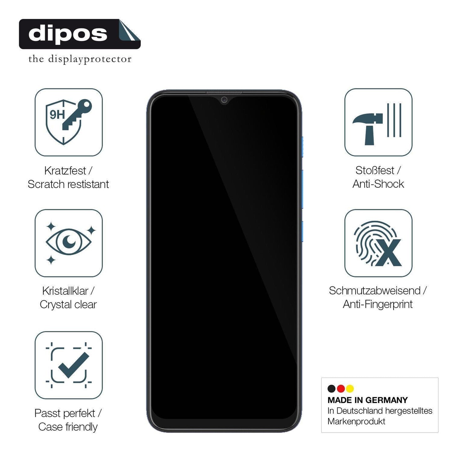 1x 9H Schutzfolie für MOTOROLA Moto E7 Power Panze (7)