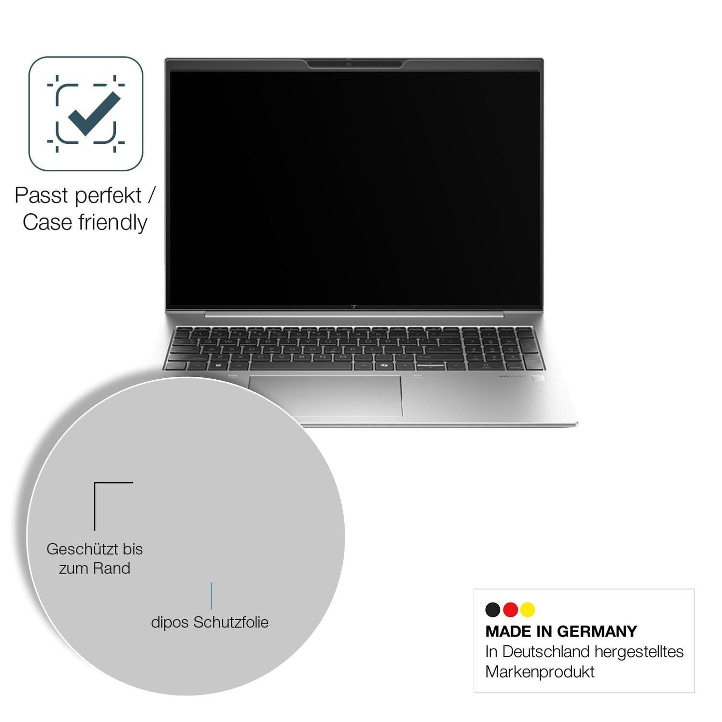 2x 9H Schutzfolie matt für HP EliteBook 860 G11 16 (6)