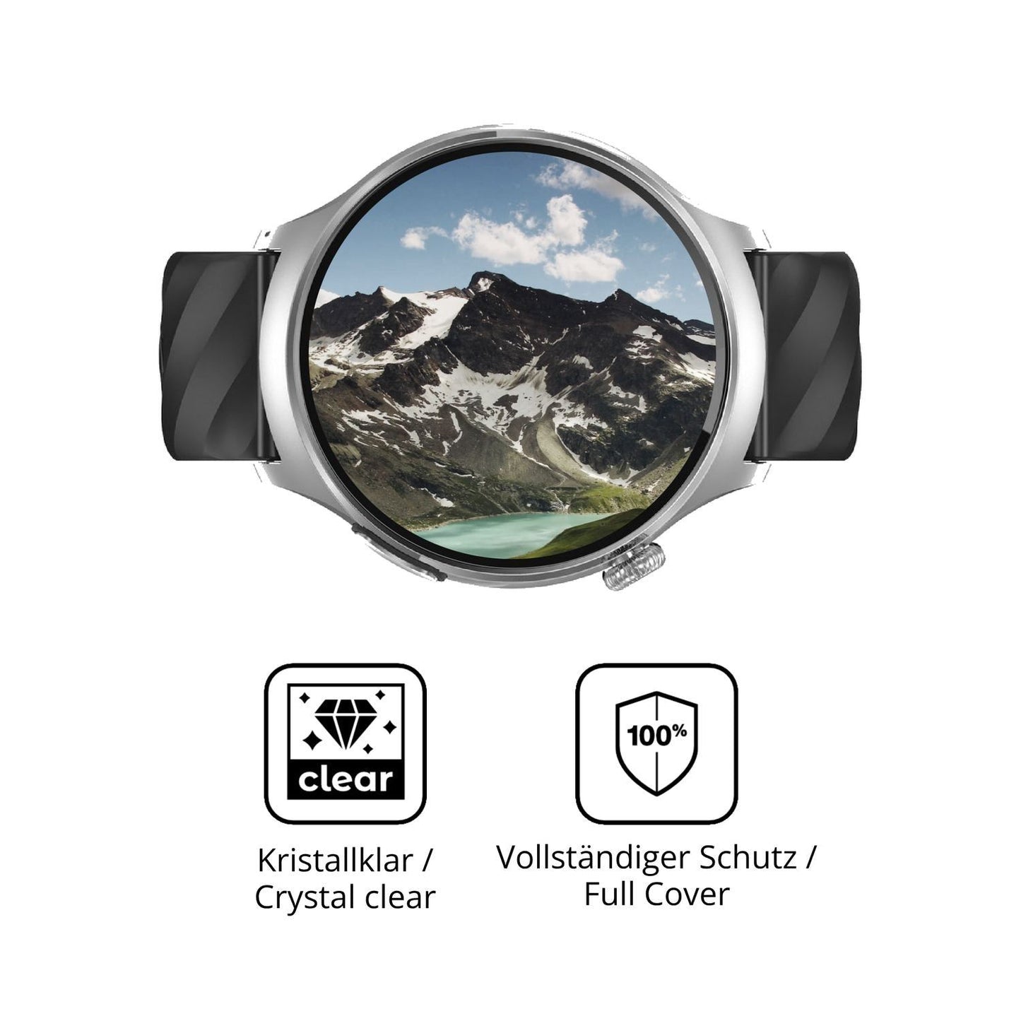 2x 3D Full Cover Schutzfolie für Knauermann Pro 4  (5)