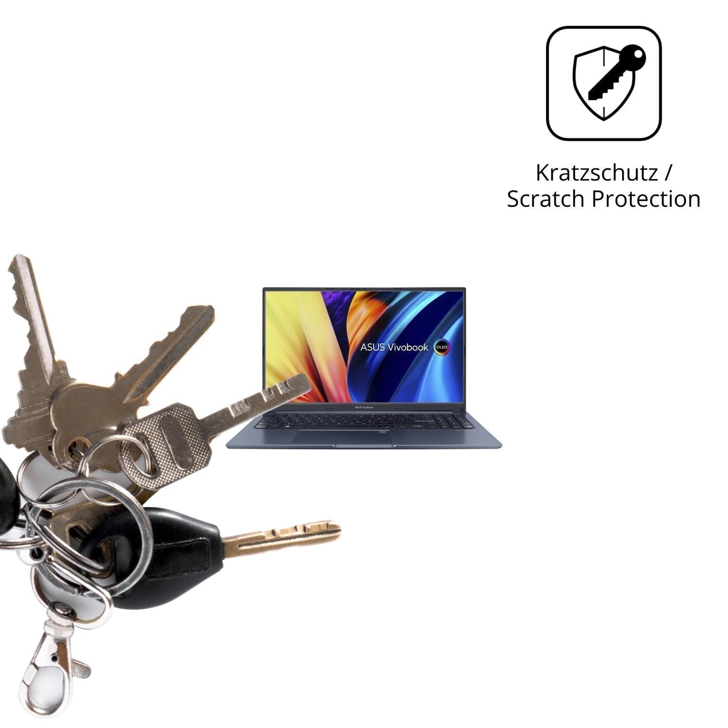 2x Schutzfolie klar für ASUS Vivobook 15X Display- (4)