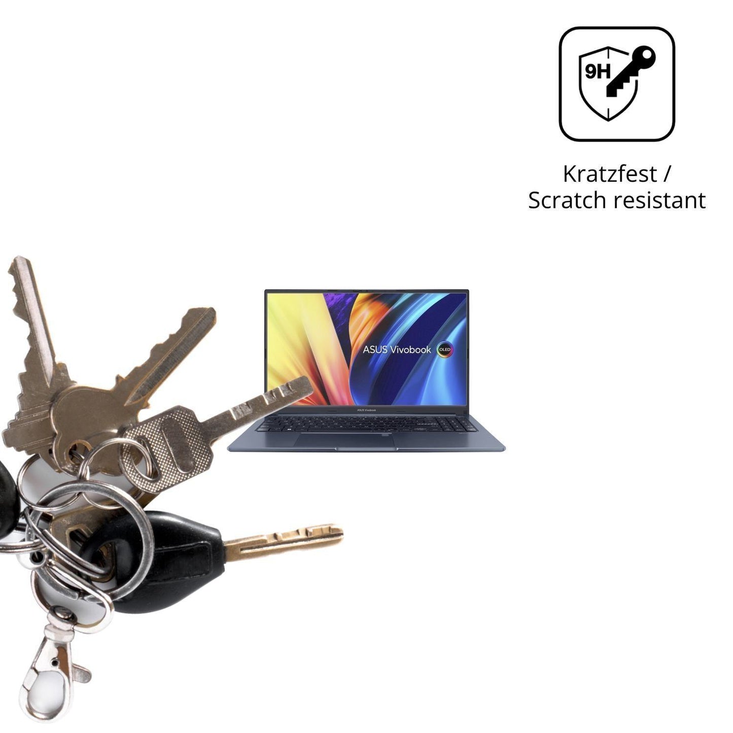 2x 9H Schutzfolie matt für ASUS Vivobook 15X Panze (3)