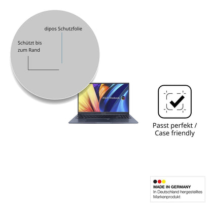 2x 9H Schutzfolie matt für ASUS Vivobook 15X Panze (6)