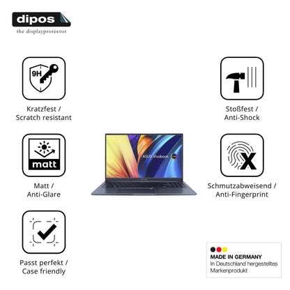 2x 9H Schutzfolie matt für ASUS Vivobook 15X Panze (7)