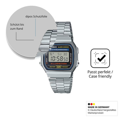 2x 9H Schutzfolie matt für Casio Iconic A168WA-1 P (6)