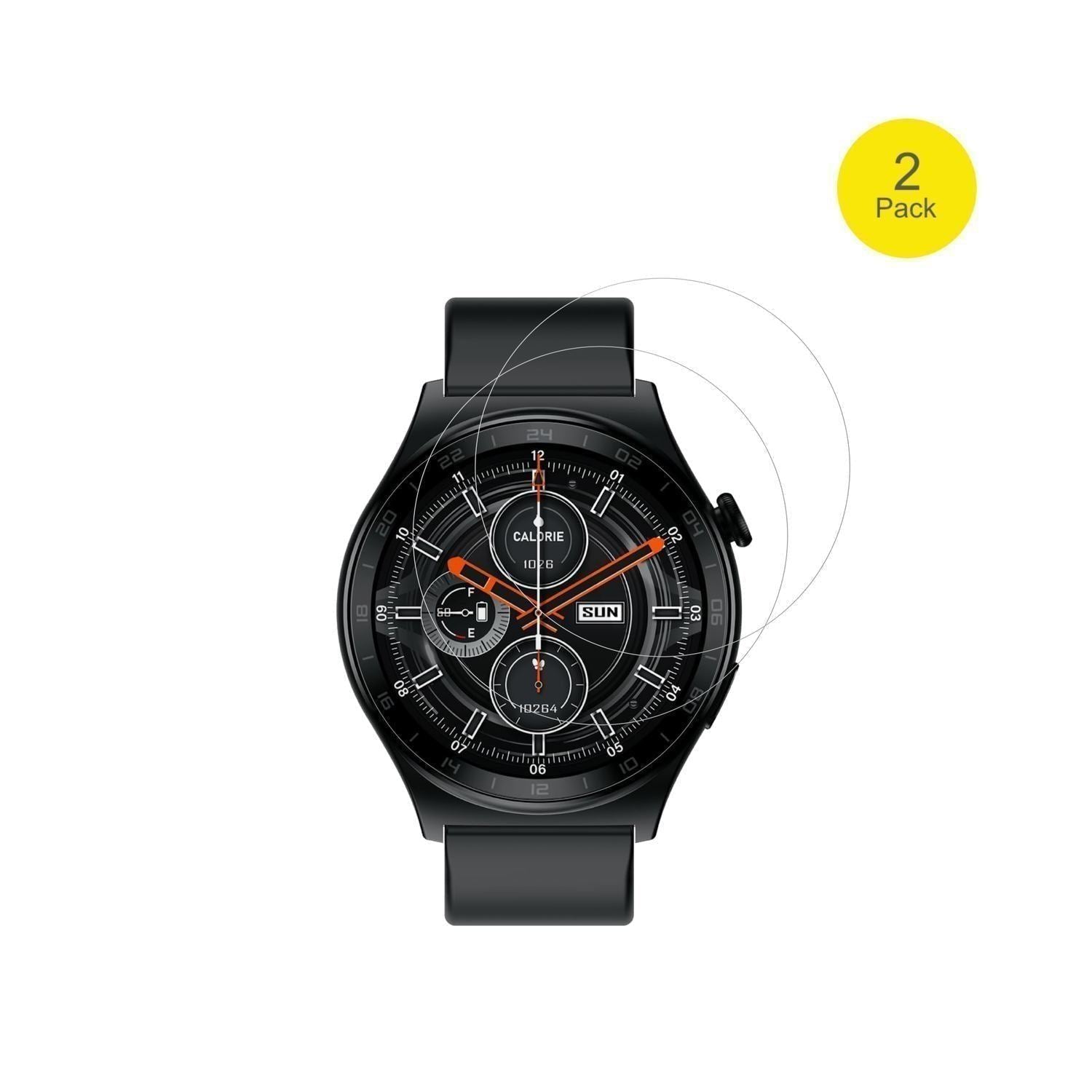 2x 3D Full Cover Schutzfolie für Infinix Xwatch XW (2)