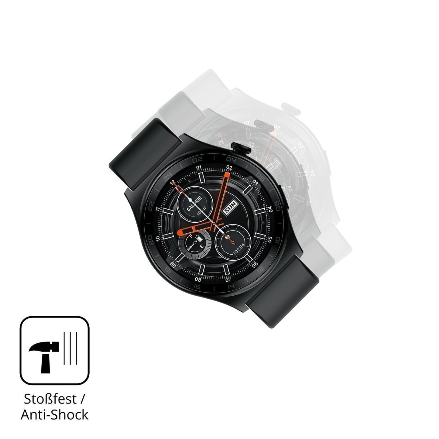 2x 3D Full Cover Schutzfolie für Infinix Xwatch XW (4)