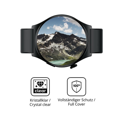 2x 3D Full Cover Schutzfolie für Infinix Xwatch XW (5)