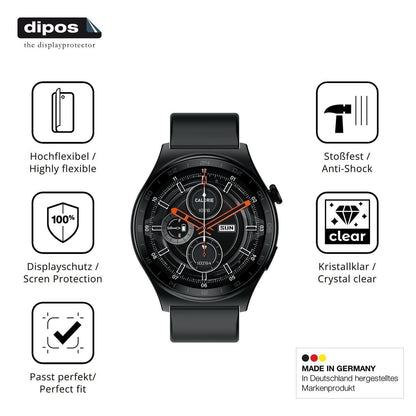 2x 3D Full Cover Schutzfolie für Infinix Xwatch XW (7)
